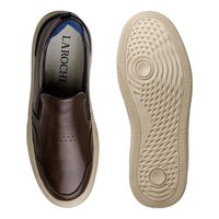 Slip On Yate Masculino Dublin em Couro - Marrom