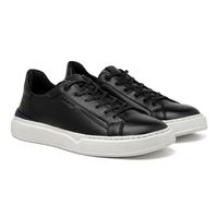 Sapatenis Casual Masculino Dublin em Couro - Preto E L