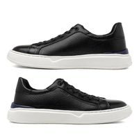 Sapatenis Casual Masculino Dublin em Couro - Preto E L