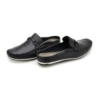 Mule Masculino Dumont em Couro - Preto