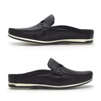 Mule Masculino Dumont em Couro - Preto