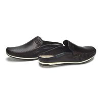 Mule Masculino Dumont em Couro - Café
