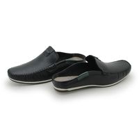 Mule Masculino Dumont em Couro - Preto