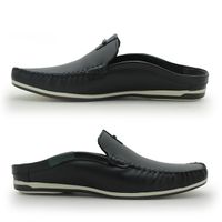 Mule Masculino Dumont em Couro - Preto