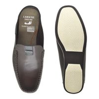 Mule Masculino Dumont em Couro - Café
