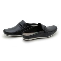 Mule Masculino Dumont em Couro - Preto