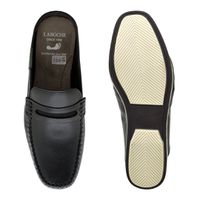 Mule Masculino Dumont em Couro - Preto