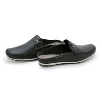 Mule Masculino Dumont em Couro - Preto