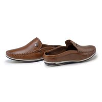 Mule Masculino Dumont em Couro - Whisky
