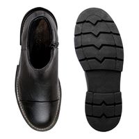Bota Chelsea Everest em Couro - Preto