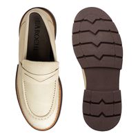 Sapato Loafer Laroche Everest em Couro - Marfim E L