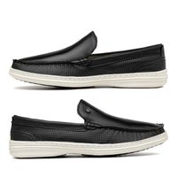Mocassim Masculino Ferrara em Couro - Preto E L