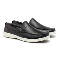 Mocassim Masculino Laroche Ferrara em Couro - Preto