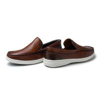 Mocassim Masculino Ferrara em Couro - Brown