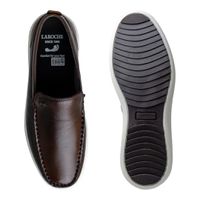 Mocassim Masculino Ferrara em Couro - Café