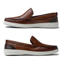 Mocassim Ferrara em Couro - Brown