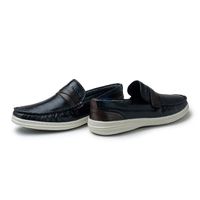 Mocassim Masculino Ferrara em Couro - Preto