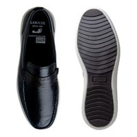 Mocassim Masculino Ferrara em Couro - Preto