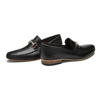 Sapato Italiano Firenze em Couro Preto Laroche 