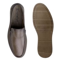 Mocassim Loafer Florença em Couro - Canela E L