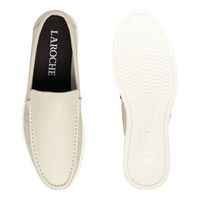 Mocassim Loafer Laroche Florença em Couro - Off White