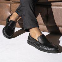 Mocassim Masculino Laroche Florença em Couro - Preto