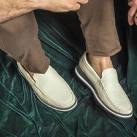 Mocassim Laroche Florença em Couro - Off White