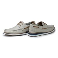 Mocassim Dockside Florença em Couro Floater - Off White