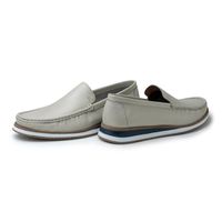 Mocassim Loafer Florença em Couro Floater - Off White
