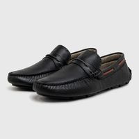 Mocassim Masculino Laroche Genova em Couro - Preto