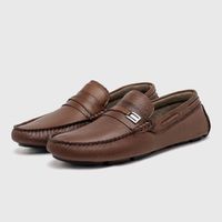 Mocassim Masculino Laroche Genova em Couro - Chocolate
