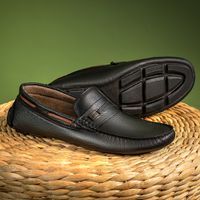 Mocassim Masculino Laroche Genova em Couro - Preto