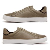 Sapatenis Masculino Laroche Golden em Couro - Cinza E L