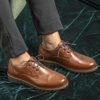Sapato Casual Java Em Couro - Chocolate E L