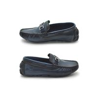Mocassim Bali Infantil de Couro - Marinho