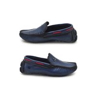 Mocassim Bali Infantil de Couro - Royal/Vermelho
