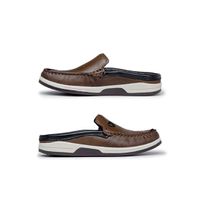 Babuche Infantil Noronha em Couro - Chocolate