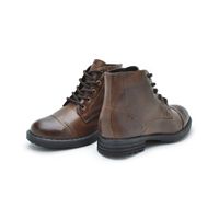 Bota Infantil Saara em Couro - Whisky