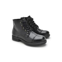 Bota Infantil Saara em Couro - Preto E L