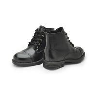 Bota Infantil Saara em Couro - Preto E L