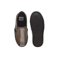 Slip On Yate Infantil Stratus em Couro Marrom 