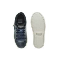 Sapatenis Stratus Infantil em Couro - Marinho/Chumbo