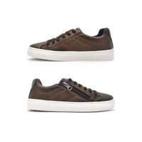 Sapatenis Infantil Stratus em Couro Chocolate