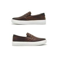 Slip On Yate Infantil Stratus em Couro - Brown