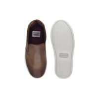 Slip On Yate Infantil Stratus em Couro - Chocolate/Whisky 