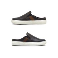 Babuche Infantil Stratus em Couro - Café/Whisky