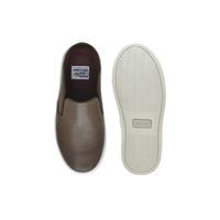 Babuche Infantil Stratus em Couro - Chocolate