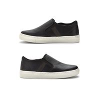 Slip On Yate Infantil Stratus em Couro - Preto