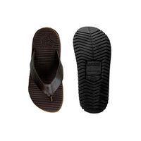 Chinelo Infantil Toledo em Couro - Café