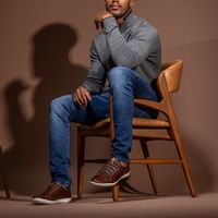 Sapatenis Caym em Couro - Café